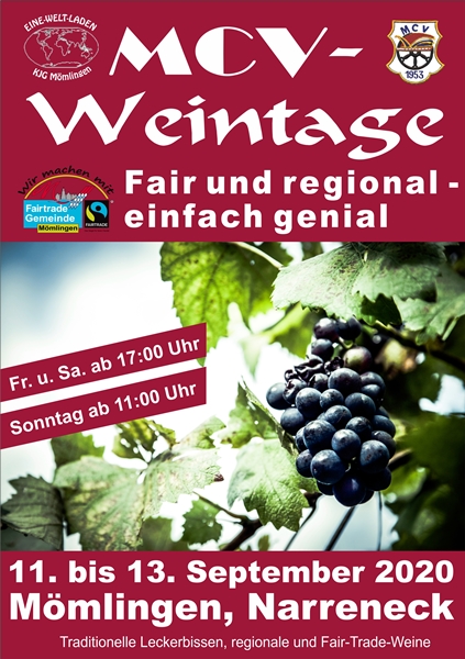 Plakat MCV Weintage fairtrade 423x600