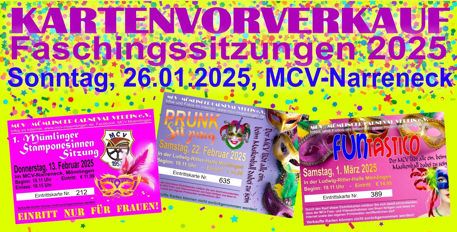 2025 Kartenvorverkauf Meine News